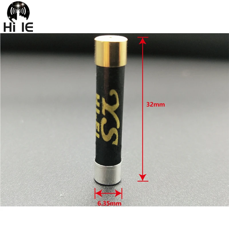 1pcs High-end HIFI Gold Silver Plated Nano Fuse CD Audio Amplifier Tube Amp Decoder Fuse Slow Blow Fuse 6x32mm 5x20mm