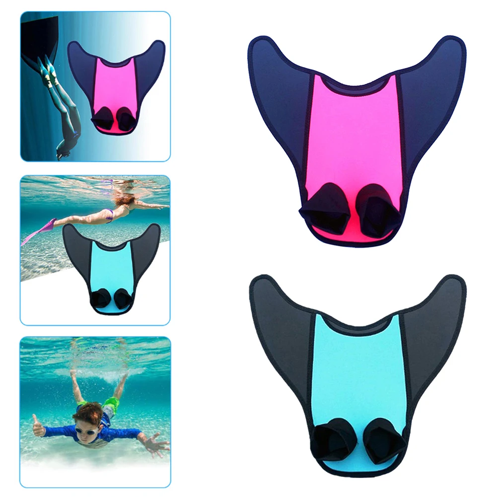 New Mermaid Swimming Tail Monofin Fins One-piece Flipper Swim Fins Swimming Training Fins for Kids Adults