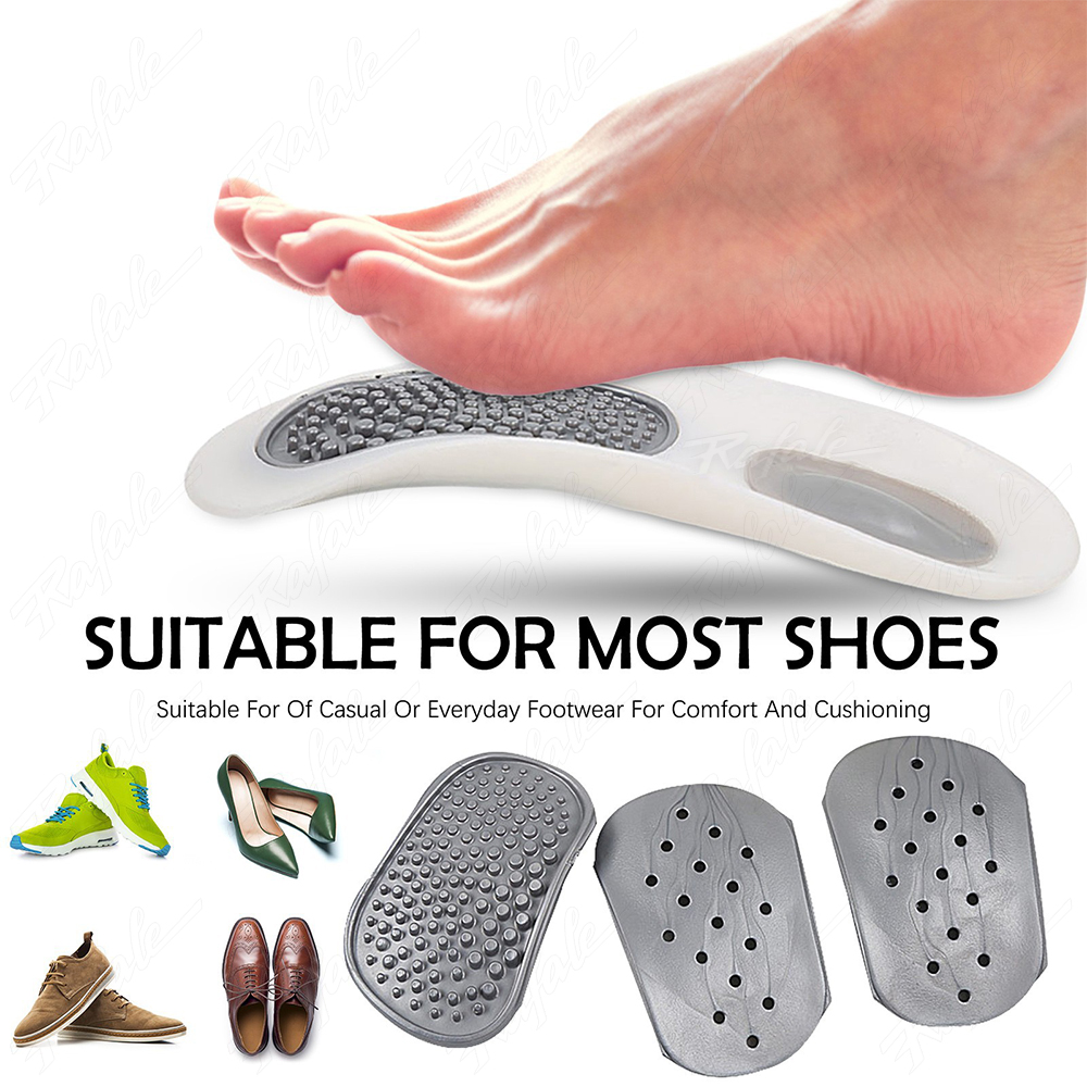 Heel Cushion Inserts for Shoes Women Man Heel Pad for Bone Spurs Pain Relief Protector PVC Orthopedic Plantar Fasciitis Insoles - view 6