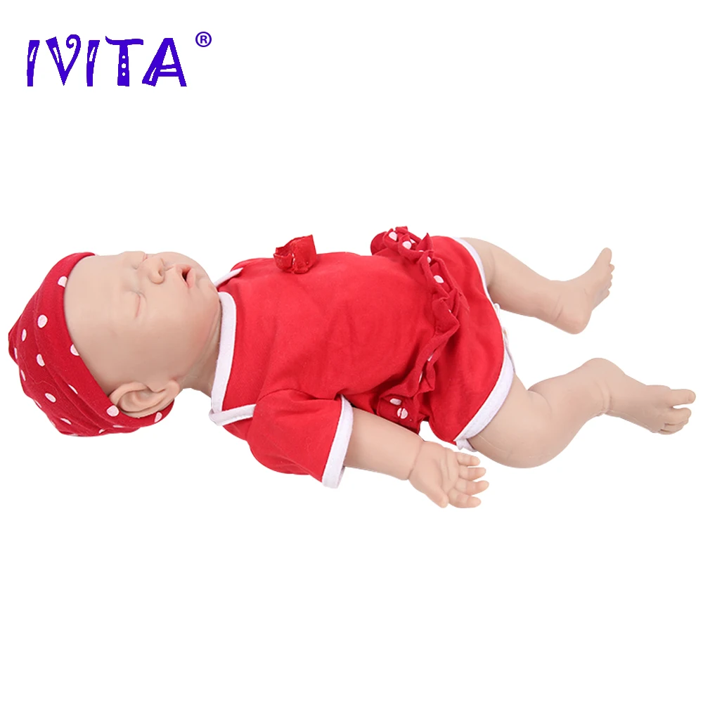 IVITA WG1528 16.92inch Full Body Silicone Reborn Baby new Doll Realistic Girl Dolls Unpainted Newborn 2025 Baby DIY Blank Children Toys