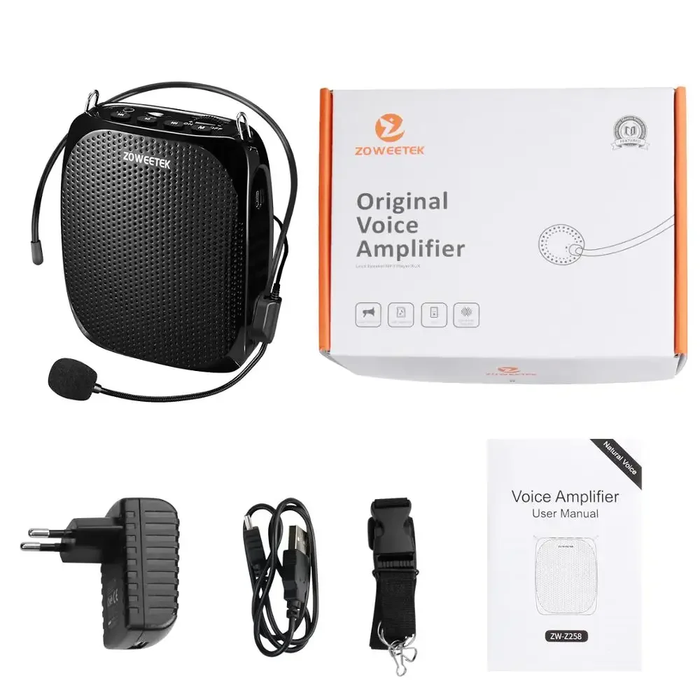 Zoweetek Voice Amplifier with Wired Microphone for Teachers Speech Z