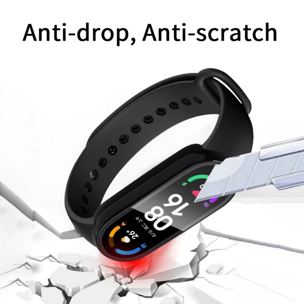 in Screen Protector Film For Xiaomi Mi Band Smart Wristband Full Coverage PC Cover Shockproof Frame Miband Case