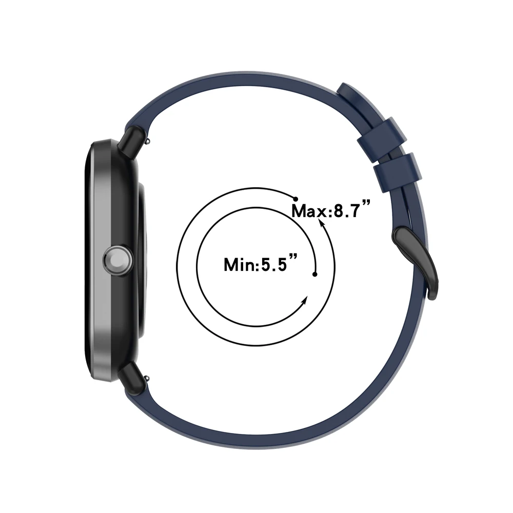 20mm 22mm Silicone Strap For COLMI P8/P28 Plus/C60 C61 C80 Smart Watch Quick Release Band For COLMI P68 P71 C81 Sport Bracelet