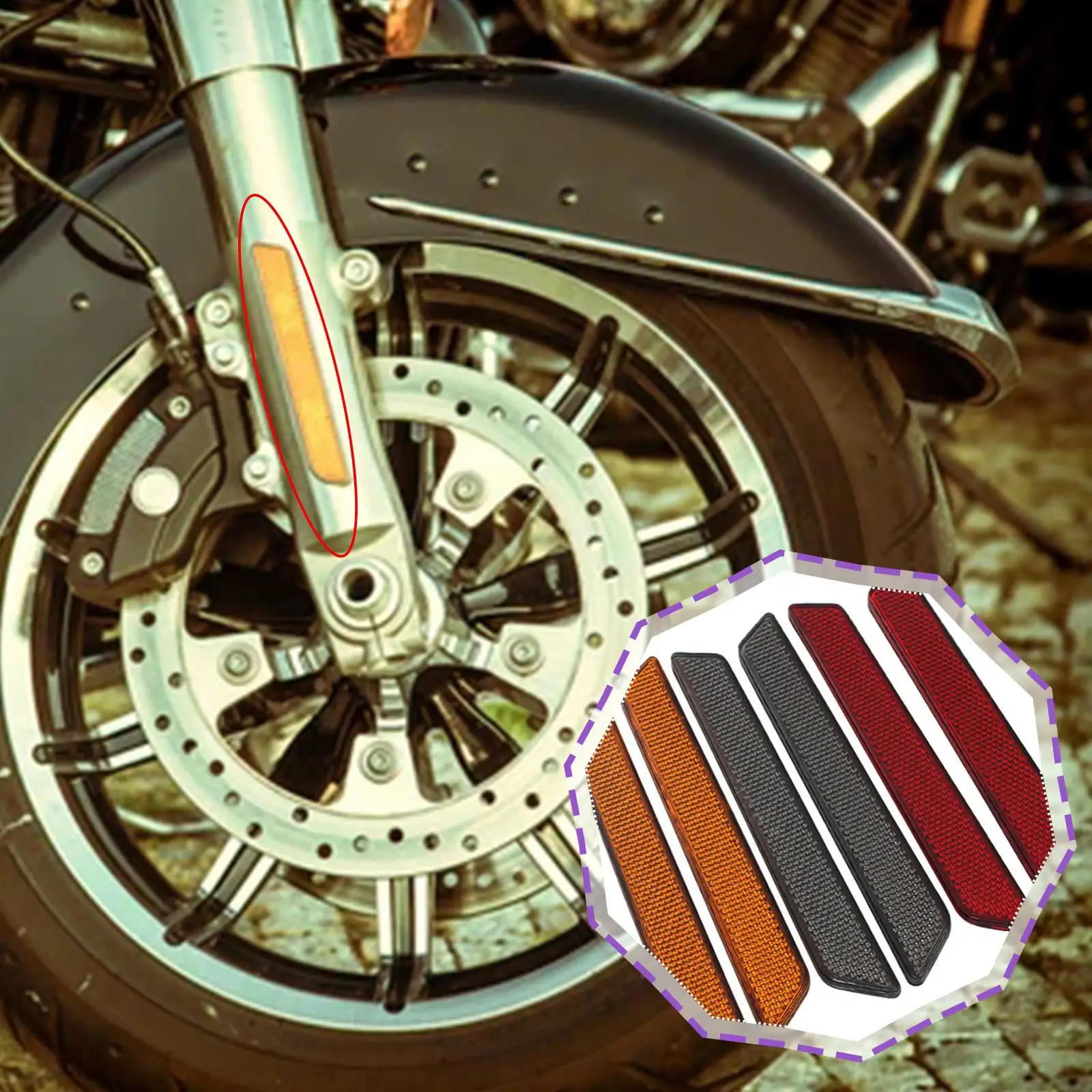 2Pcs ABS Plastic Motorcycle Saddlebag Guard Reflector Cover for Harley Touring Street Glide Road King FLT/FLHT 2014-2018