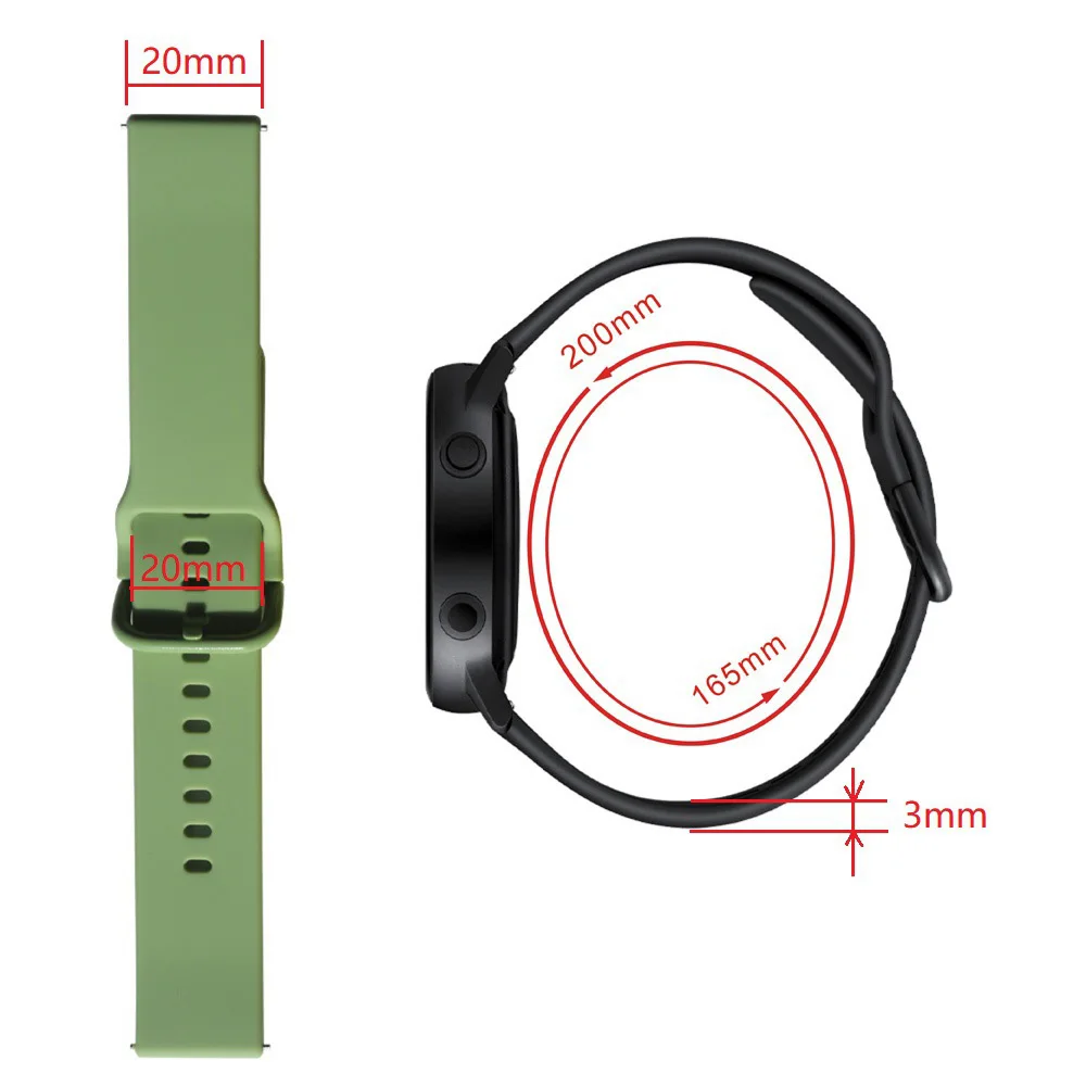 20 22mm Silicone Watch Strap For Huami Amazfit GTR 4 3 Pro 42 47mm Wristband Smartwatch Bracelet GTS 4 2 Mini 2E GTS3 Watchband