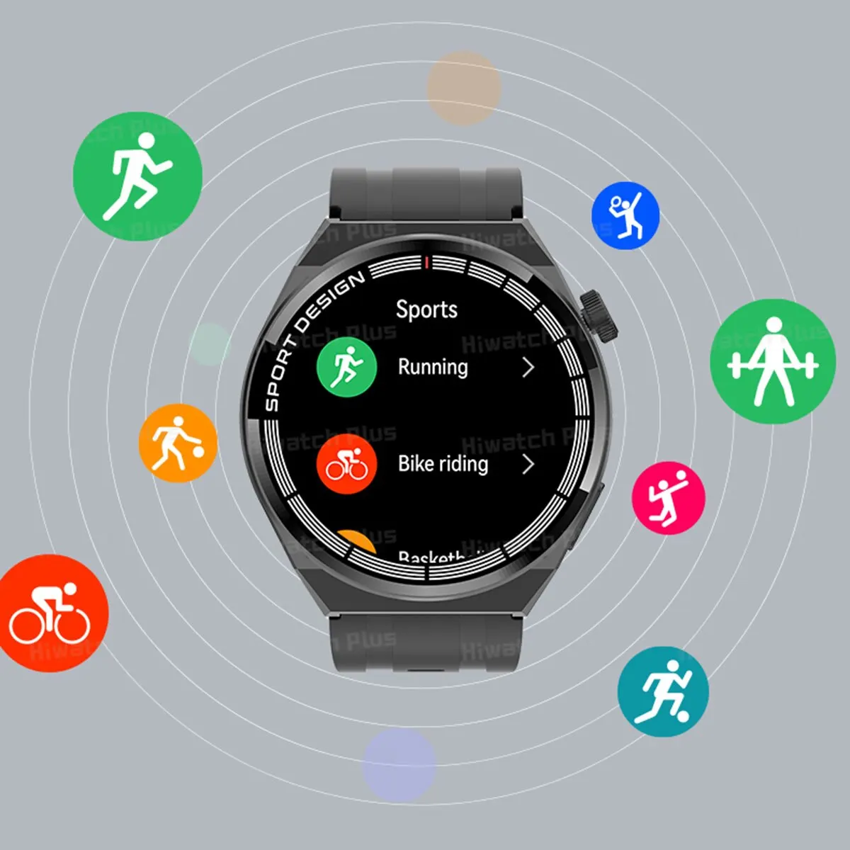 Ola Esporte GT Smart Watch Phone Call BT Men SmartWatch Women Games NFC Caculator Waterproof Sport FitnessTracker For Huawei App