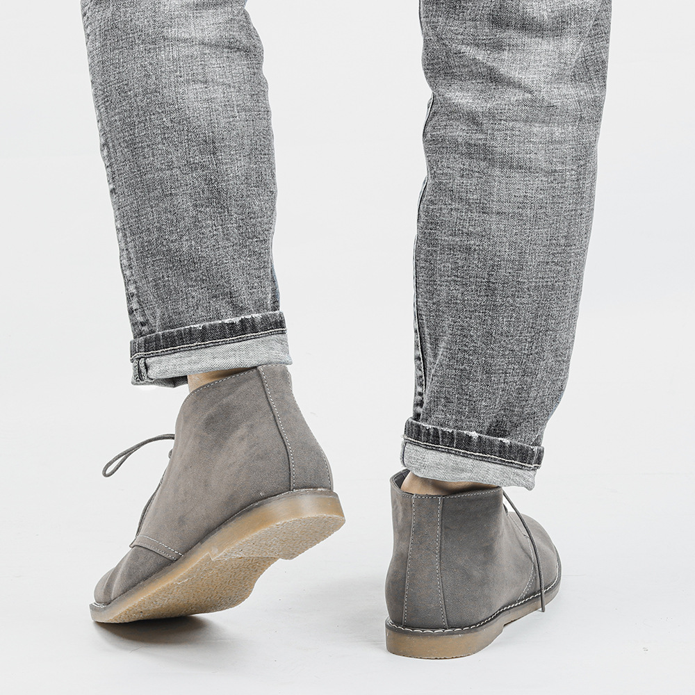 Men's Suede Desert boots high quality American Style Casual Ankle boots Handmade Shoes for men 2022