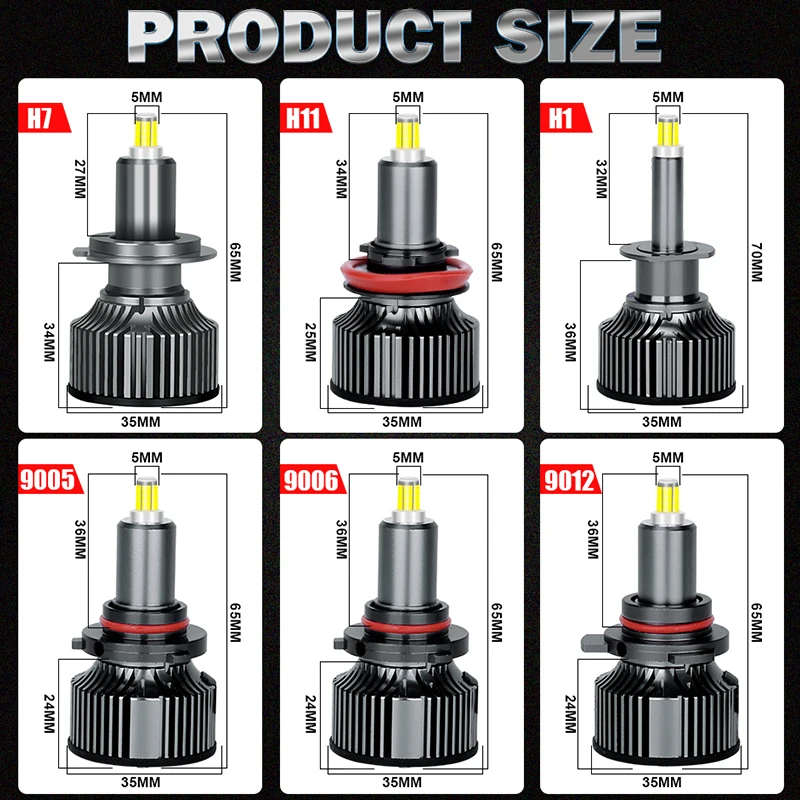 HLXG H7 LED Canbus 560W 360 Bi LED Headlights Lamps H3 H11 H8 H1 H3 6500K 9005 HB3 9006 HB4 9012 HIR2 H9 For Projector Lens