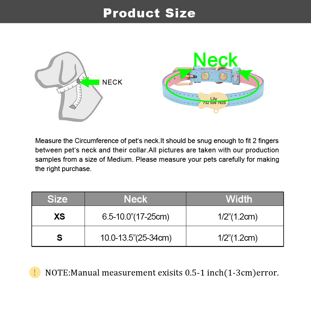 Cute Cat Personalized ID Collar Engraved Kitten Puppy Name Collars Necklace For Small Medium Cats With Bell Fish Tag Nameplate