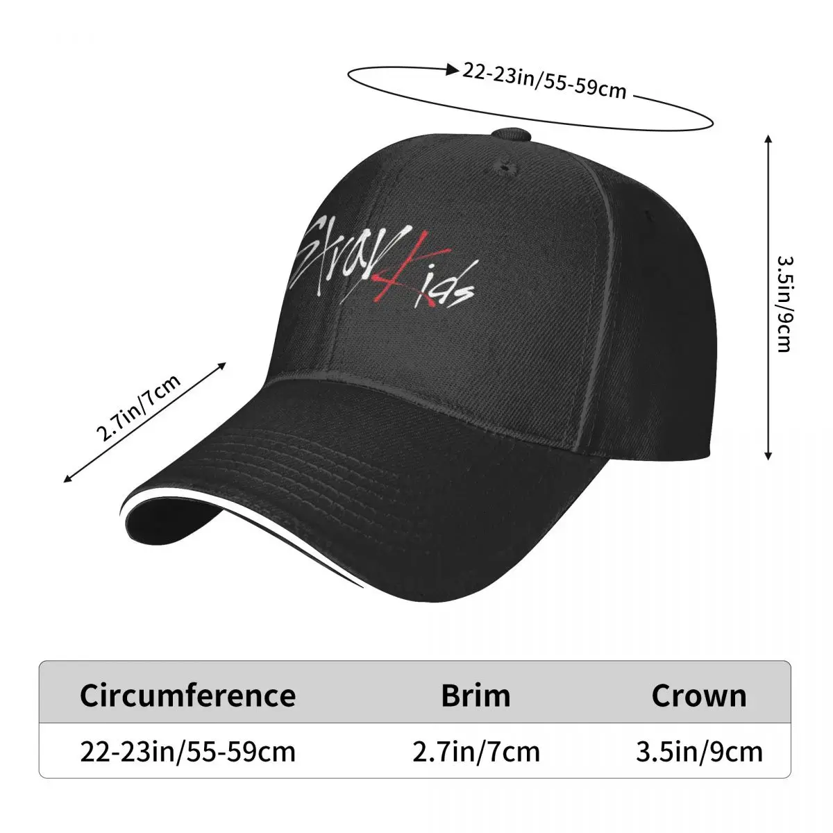 Baseball Stray Cap Kids Music Band Stylish Hip Hop Hats Spring Female Male Kpop Hot Sale Print Baseball Caps smile