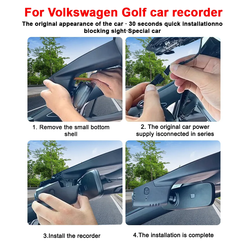 For Cupra Formentor 2022 2021 Front and Rear 4K Dash Cam for Car Camera Recorder Dashcam WIFI Car Dvr Recording Devices
