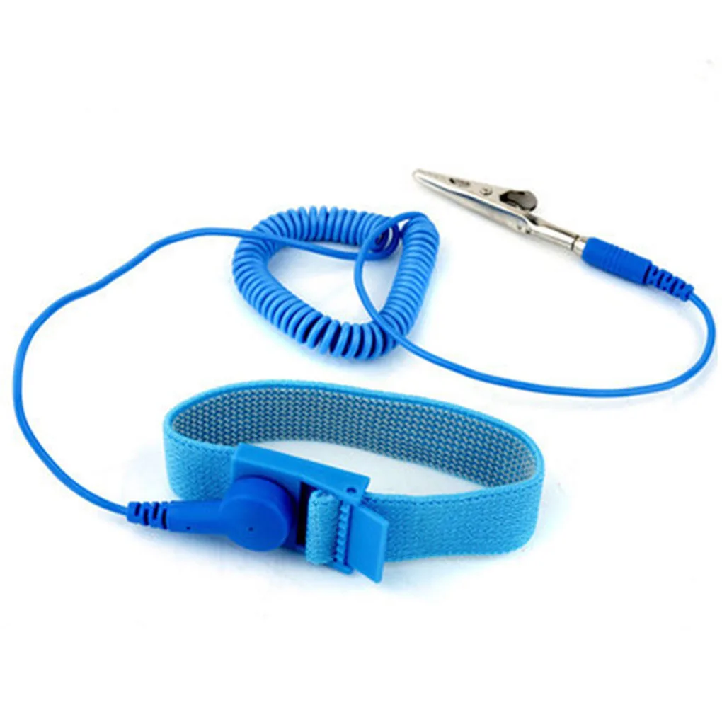 Anti-Static Band Wrist Strap Lightweight Discharge Cable Bracelet with Grounding Wire Spare Wristband Power Tool Parts