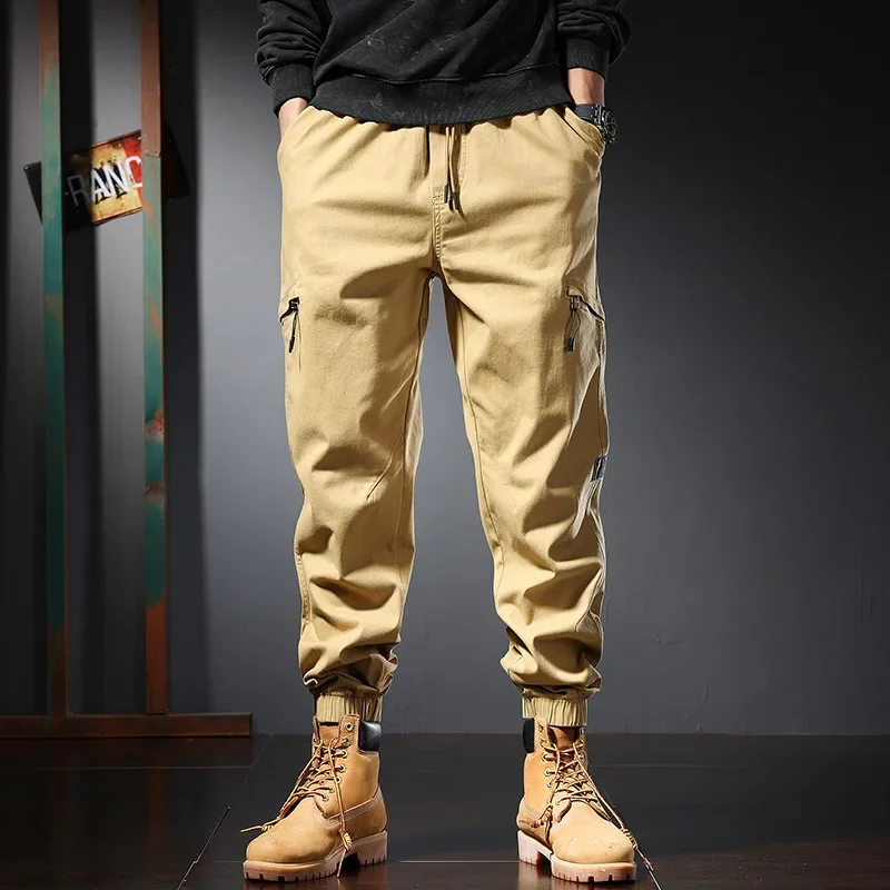 Army Cargo Pants Green Men Plus Size 5XL 6XL 7XL Loose Hombre Harem Stretched Sweatpants Camo Safari Black Ankle-Length Joggers smile