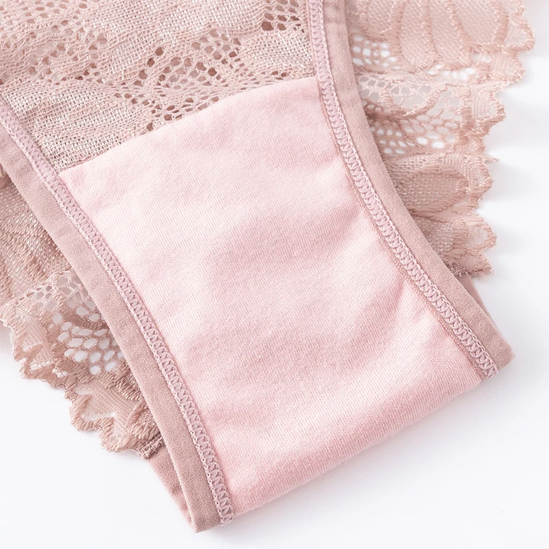 1Pcs Sexy Underwear 2025 For Women new Briefs Low-Rise Bow Soft Lace Breathable Transparent Female Panties Ladies Intimates BANNIROU