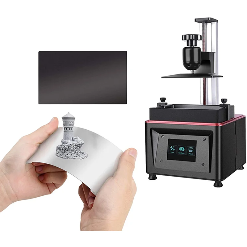 Resin Spring Steel ENERGETIC Sheet Flexible Build Plate 160X95mm Magnetic ddmysmile Base For Anycubic Mono 2 SLA Resin LCD Printing Smile