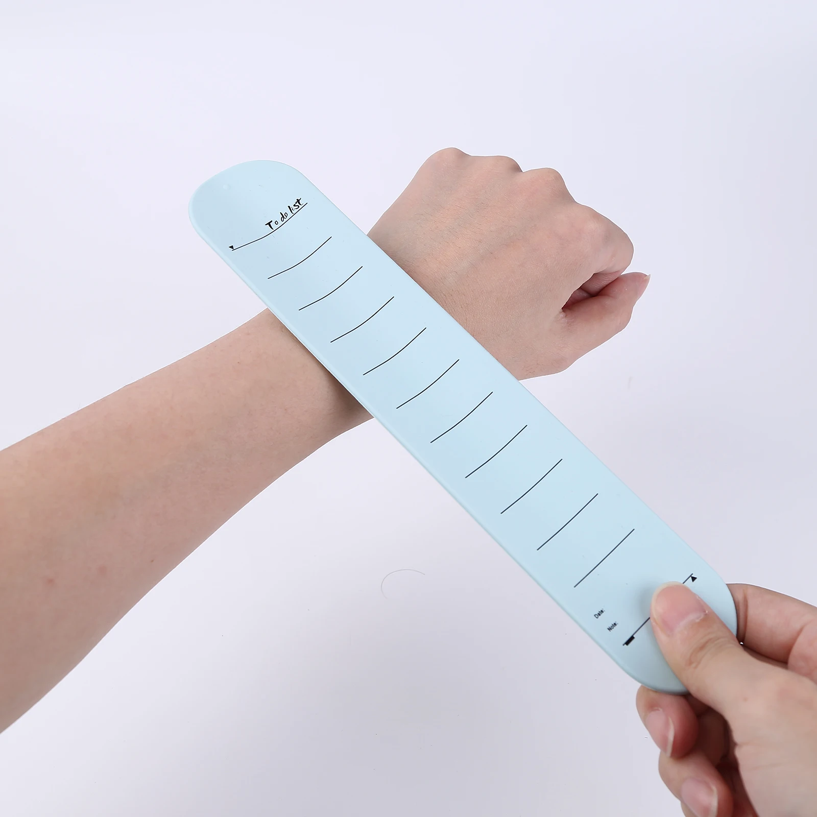 Silicone Memo Bracelet Reusable Wearable Pocket To-do List 2025 Wrist new Strap Writeable Waterproof with Oversized Scale for Kids Adults