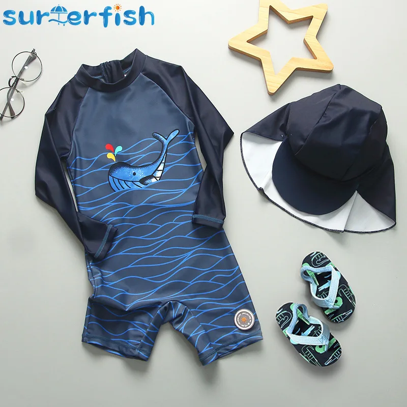 Children's Swimsuit Boys 2023 Shark UV Baby Bathing Suit Boy Kid One Piece Swimming Suit Toddler Boy Swimsuits Baby Swimwear