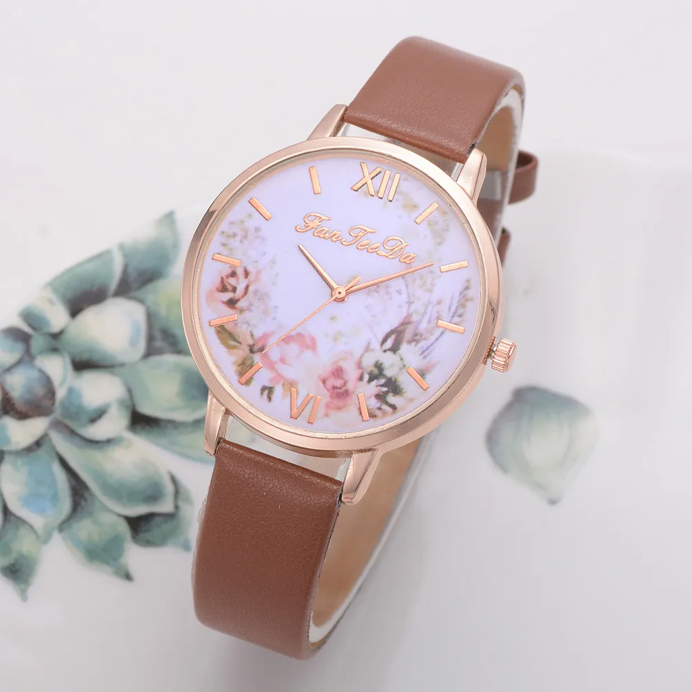 Ladies Band Quartz Wristwatch Female Fanfeeda Women's Quartz 2025 Belt Watch Fashionable Simple Style new Quartz Wristwatch Reloj Mujer