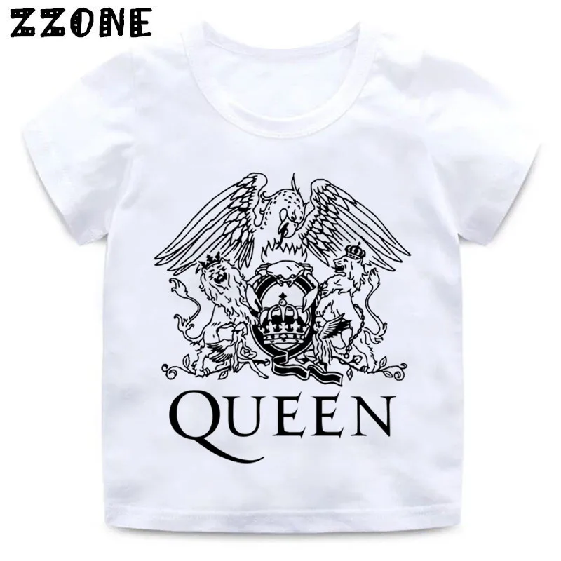 Boys and Girls FREDDIE MERCURY Rock Band new Queen 2025 Print T shirt Kids Funny Clothes Enfant Summer White Tee shirt