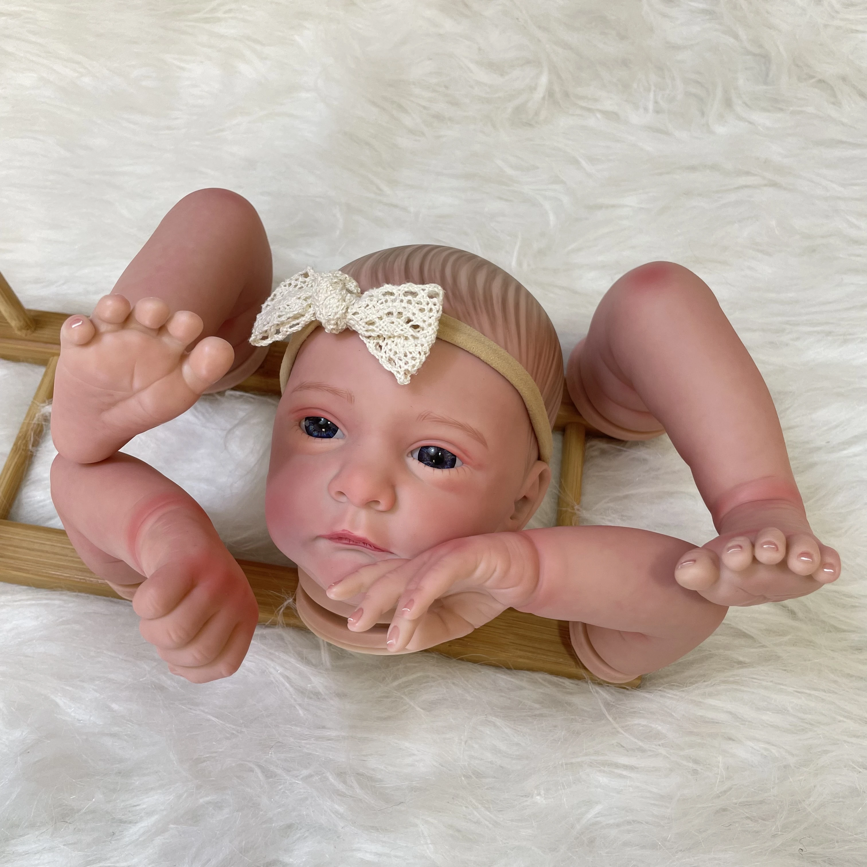 Clearance 20Inch 2025 Already Painted Reborn new Doll Kit Malea With Cloth Body DIY Mold Unassembled Handmade Reborn Doll Parts