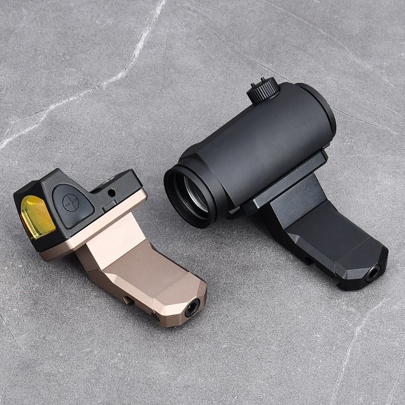 WADSN Tactical RMR Aiming Optics Red Dot Sight 45° Offset Mount Base 20mm Picatinny Rail AR15 Rifle Scope Airsoft Accessories