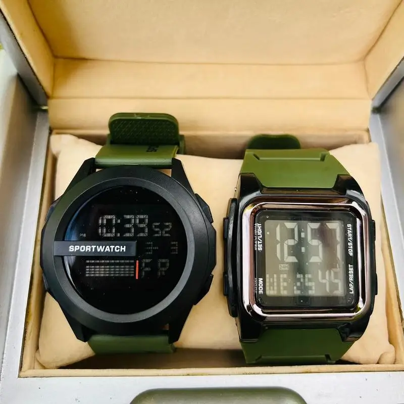 Buy 1 Get 1 Electronic Watch for Man Waterproof Led Light Reloj Deportivo Hombre Free Shippping
