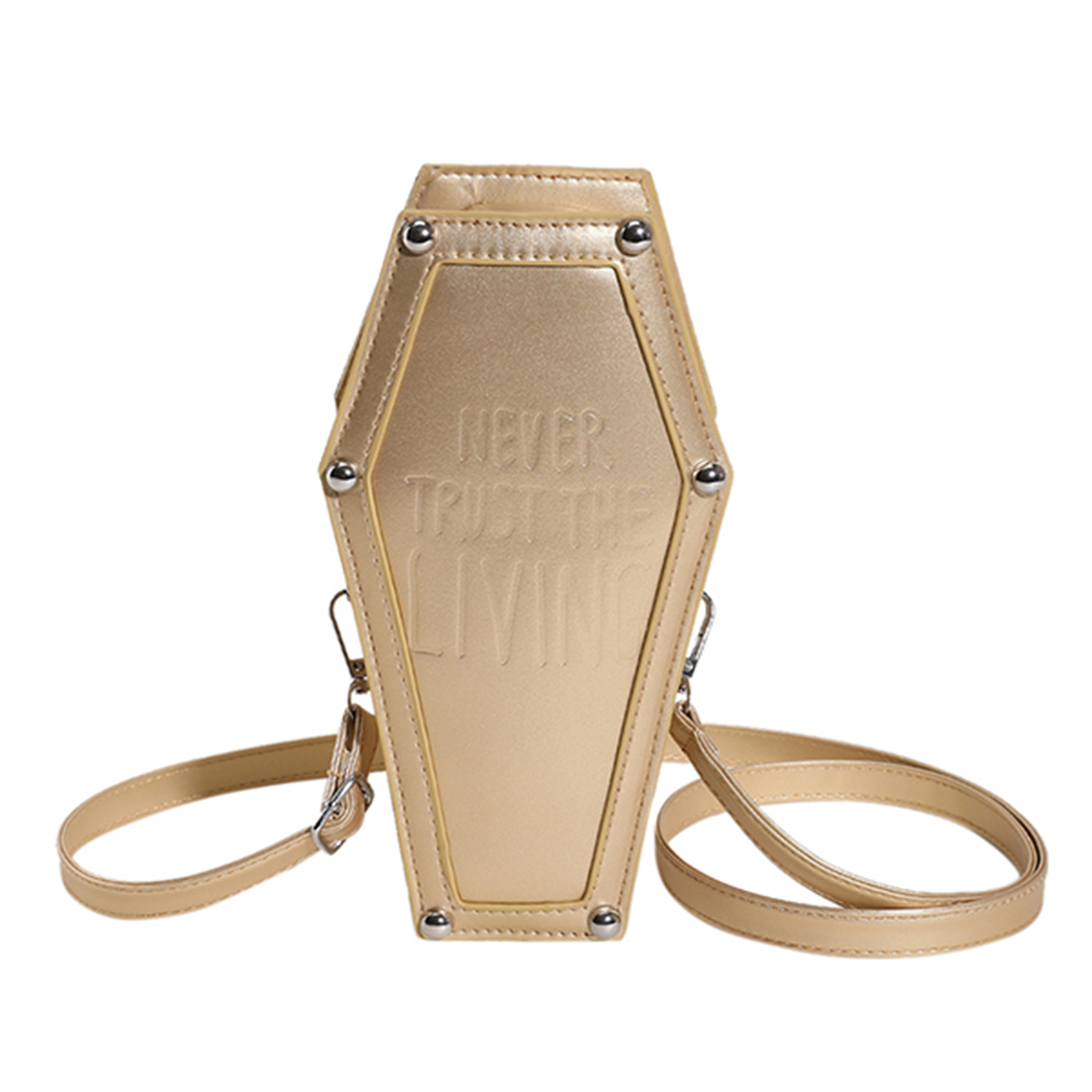 Women Shoulder Bag Large Capacity PU Tote Bag Coffin Shape Underarm Bag Phone Bag for Office Travel Make Up Cosmetic Bag