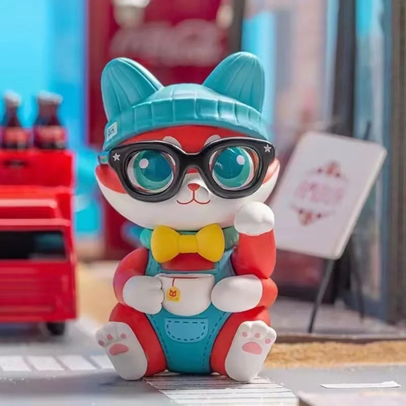 new Original Cassy Cat Drinks Series Blind Box Cute Animal Anime Figure 2025 Surprise Kids Toys Children's Holiday Gift Desktop Ornaments