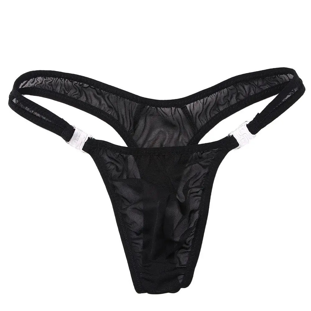 Sexy Men's Breathe Underwear Thong Briefs Bulge Pouch G-String Shorts Underpants