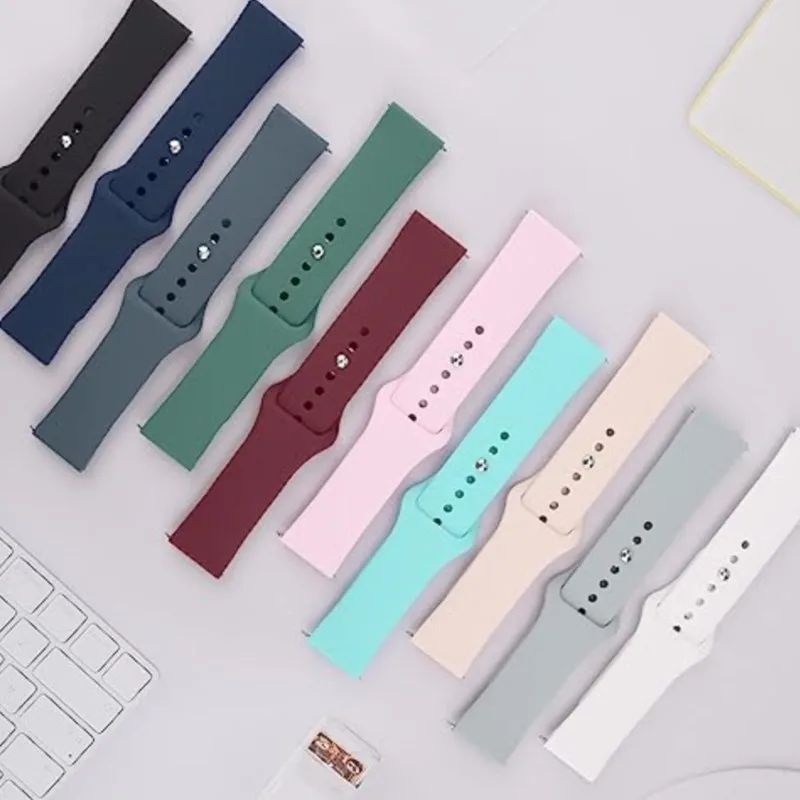 Sport Strap For Amazfit GTS-GTR-4-3-2-2e-Mini-Pro-stratos 2 3 Watchband Silicone Bracelet Correa Amazfit bip-U-S-20mm 22mm Band