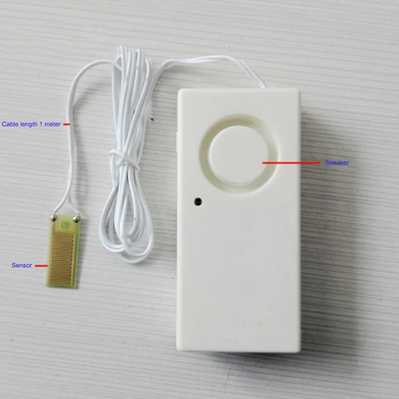 Water Leak Alarm Flood Level Bath Tub Sink Overflow Detector Sensor Home Garage Kitchen Independent Water Leak Security Alert