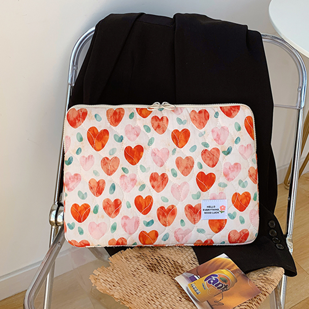 Computer Briefcase Computer Bag Pocket Protective Soft Padded Polyester Vertical Case Zipper Cover Compatible for 14 in Notebook smile