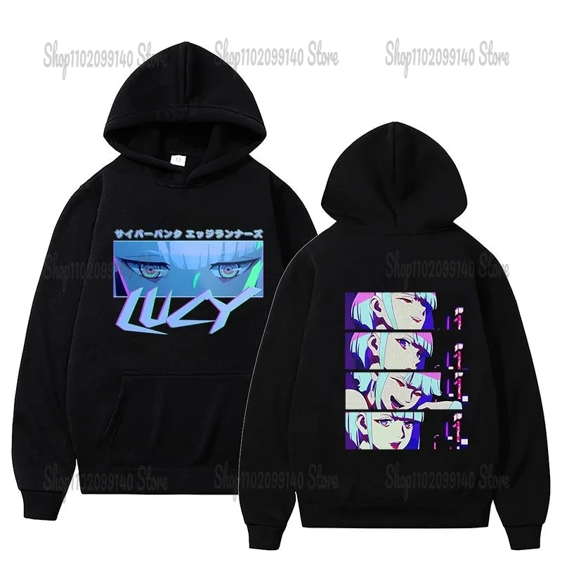 Cyberpunk Edgerunners Printed Hoodie Streetwear Pullovers Tops Long 2025 Sleeves Unisex Lucy David new Martinez Sweatshirts Winter
