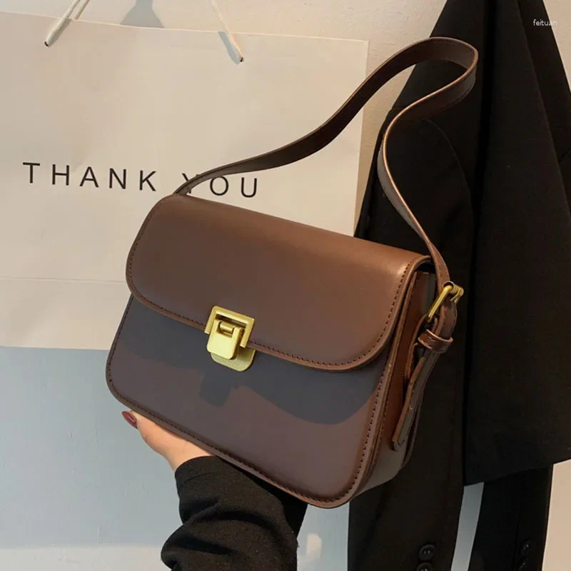 Shoulder Bags Women's Bag Handbag Messenger Preppy Style Female Vintage Envelope High Quality Briefcase Simple And Trendy