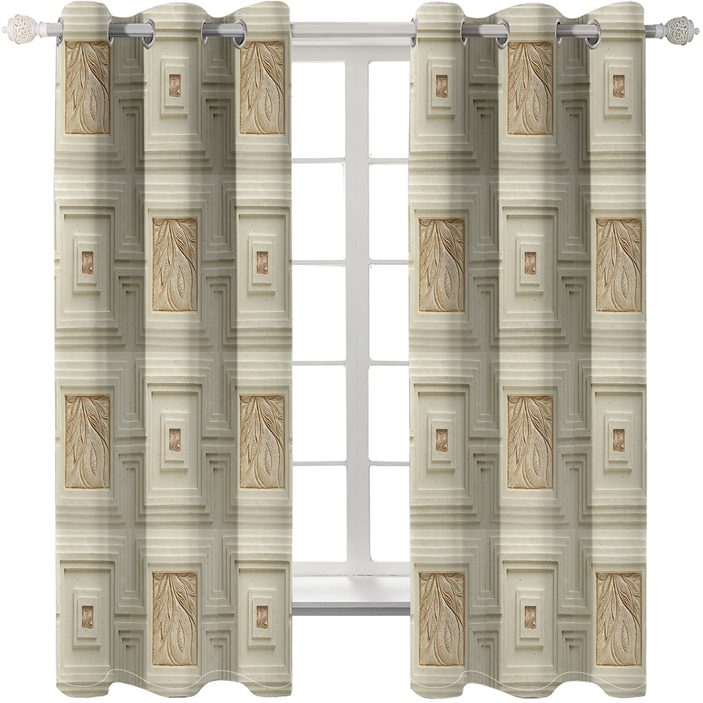 New relief curtains 3D Printed Waterproof Shower Curtain Home Decoration