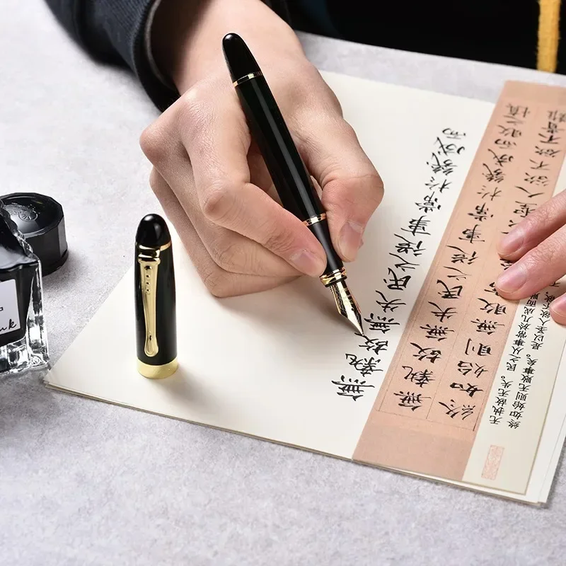 Jinhao X450 Fountain Pen Luxury Elegant Pens 1.0mm Oblique/M Type Fine Iraurita Nib Office School Writing Supplies Stationery