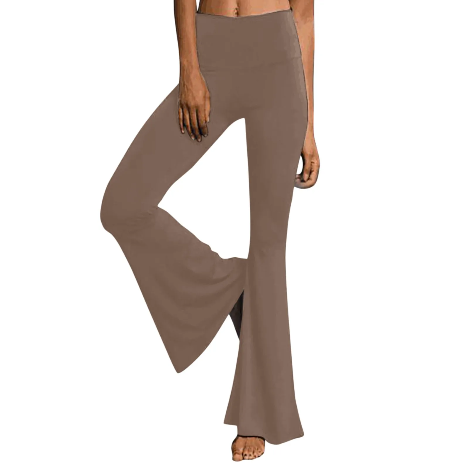 New In Workout Leggings For Women High Waist Wide Leg Palazzo Bell Bottom Yoga Pants Flare Pants Trousers Pantalones De Mujer