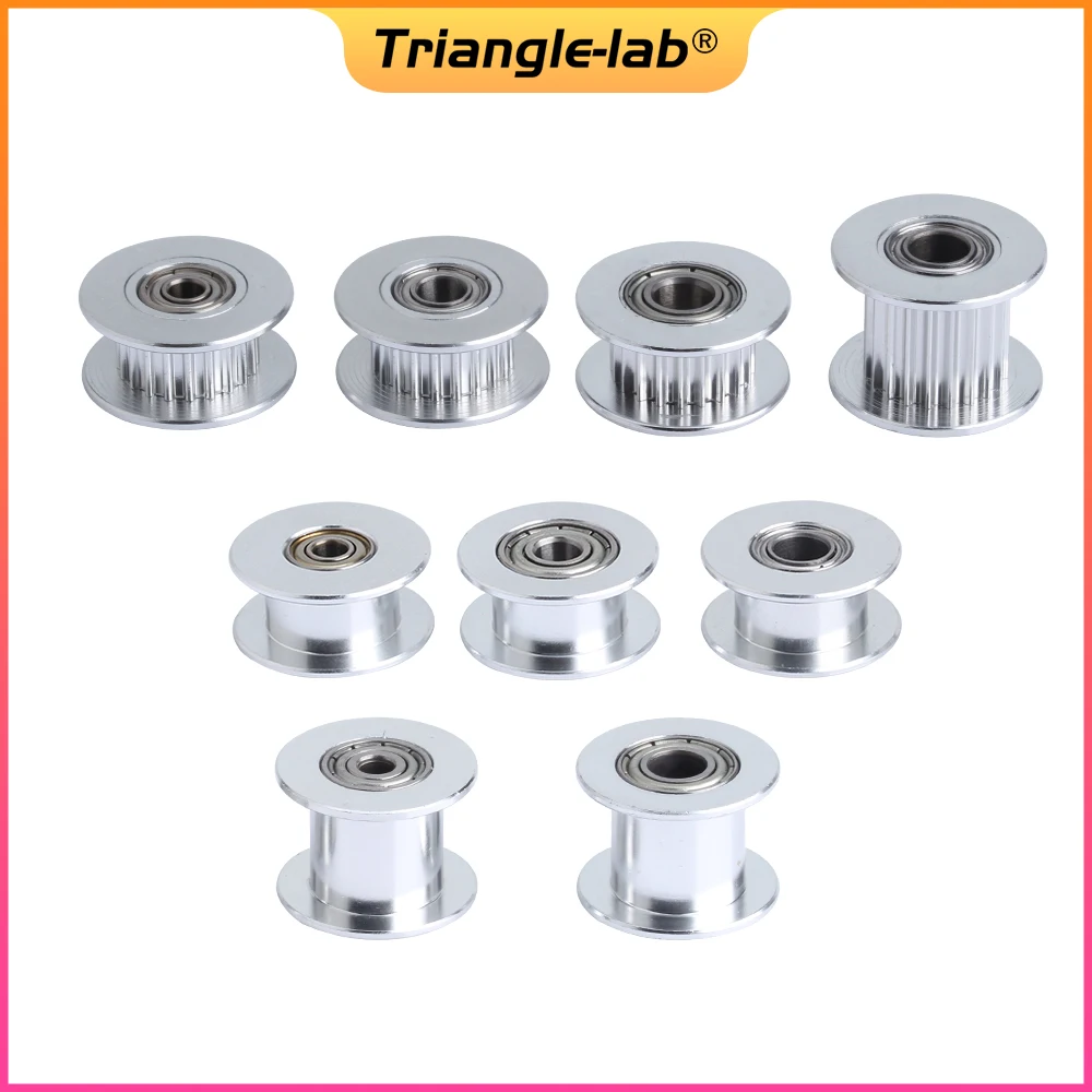 Trianglelab Synchronous Timing Belt Idler 20 Teeth Bore 3/4/5mm with Bearing for Timing belt Width 6MM 10MM 3D Printer