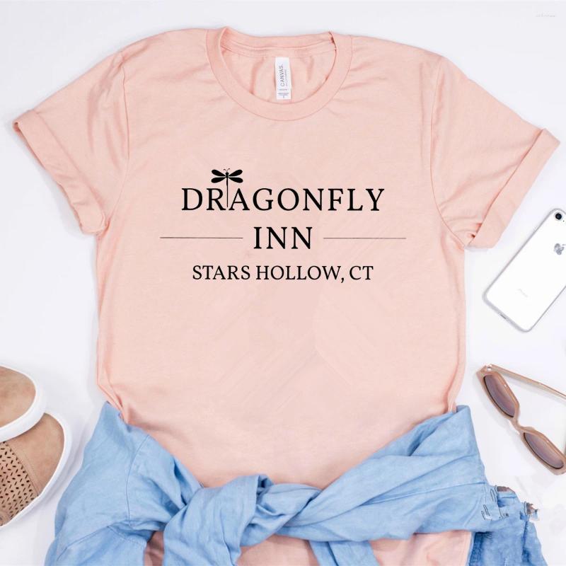 Women's T Shirts Dragonfly Inn Shirt Gilmore Girls T-Shirt Stars Hollow Tv Show Tees Lorelai Rory Vintage Women Casual Tops
