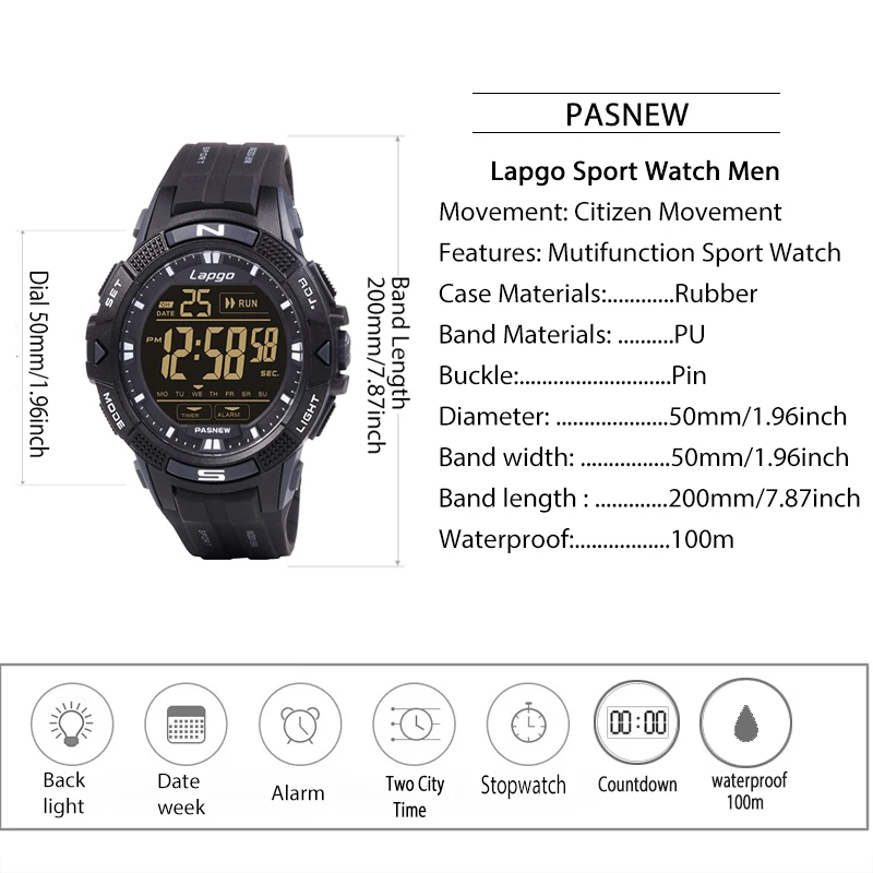 Waterproof Digital Diving Watches Men Freediving Boy Hand Clock new Outdoor Diver Sport Watch Large 2025 Male Electronic Wristwatch 2023