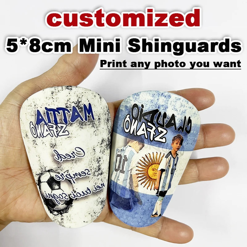 Private Customized Adult Child Simple Super Small Shin Guards Personal Image Printed Shin Protection Football Leg Guard 240322