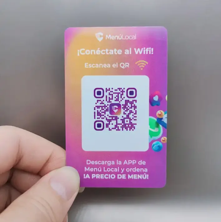 100PCS 0.76mm PVC VIP Cards Printing Two Side Matt Glossy With QR Code Serial Number Plastic Cards