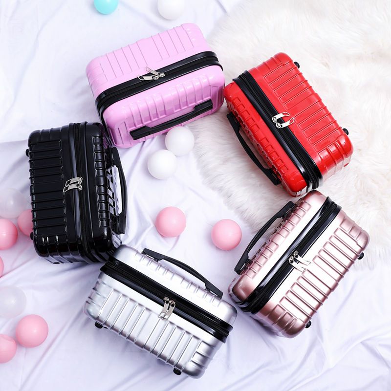 Ladies Cosmetic Case Makeup Artist Professional Beauty Cosmetic Cases Cosmetic Bag Travel Portable Bags Pretty Suitcase Q103