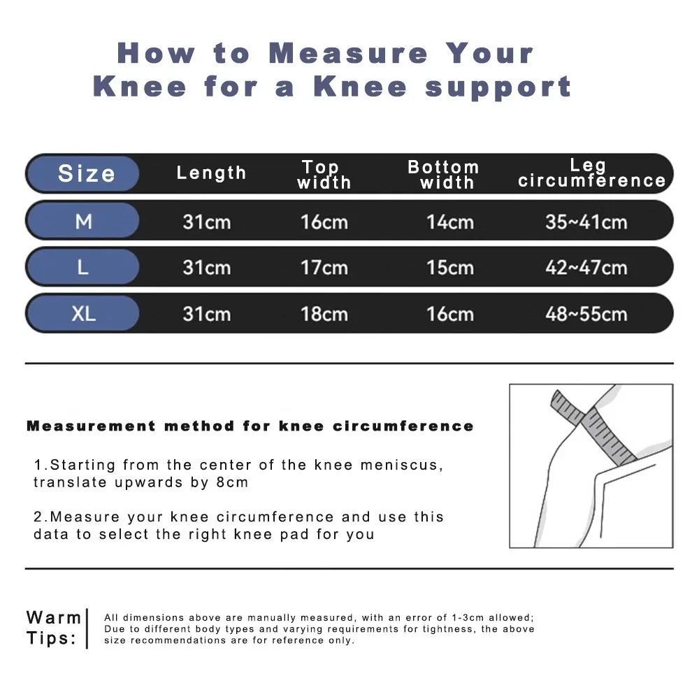 Brace Patella Joint Knee Warmth Sleeve for Cycling Jump Rope Knee Pads Leg Protectors Knee Support Arthritis Joint Pain Relief smile
