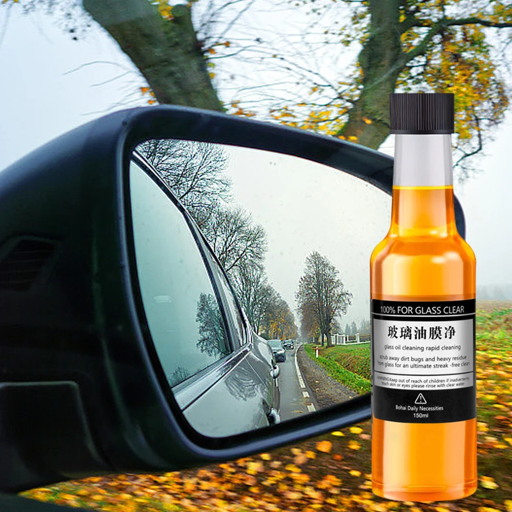 150ml Car Windshield Glass Oil Film Remover Universal Polish Glass Cleaner For Clean Water Spots Rain-Mark 1/2/4PCS