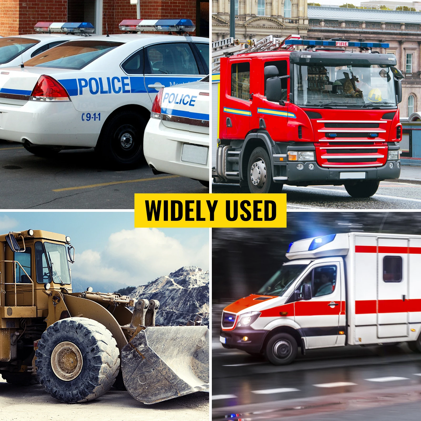 VEVOR Police Sirens 200W Car Warning Alarm Handhold Microphone Light Control Switches Emergency Electronic for Cars Fire Trucks