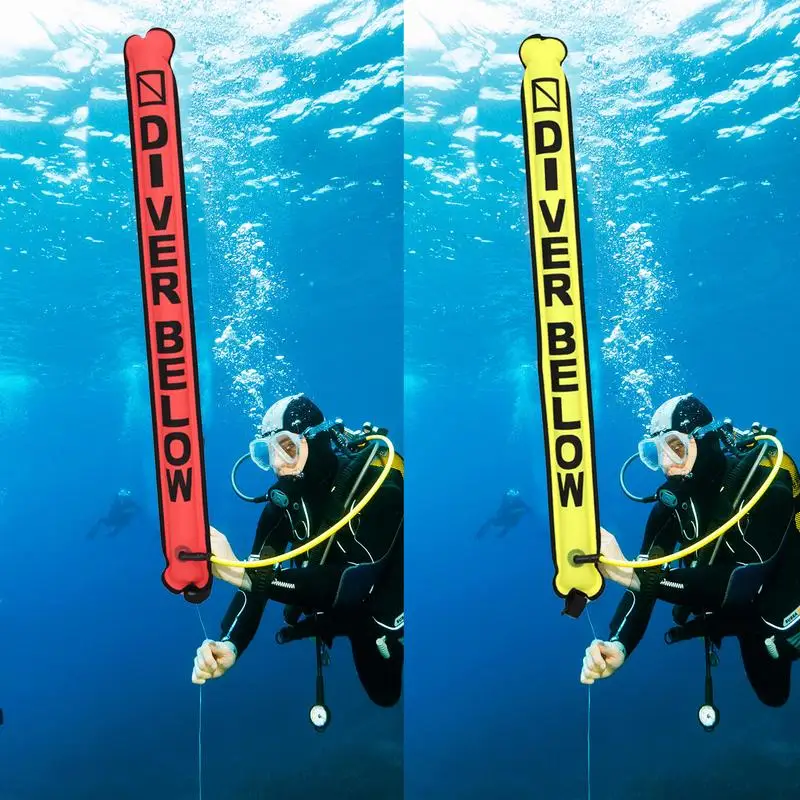 Dive Dive Buoy Buoy Diving Accessories Safety Gear Sealing TPU Coating Reflective Diving Signal Marker For Diving Swimming smile