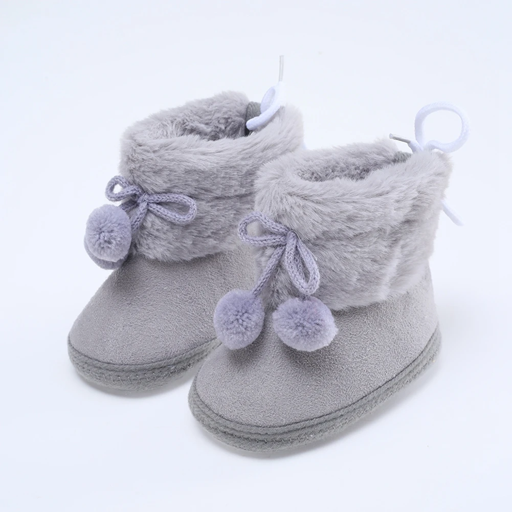 Winter 2025 Snow Baby Boots Newborn new Warm Booties Soft Sole First Walkers Shoes for Baby Girls Boys Infant Shoes Toddler 0-18Months