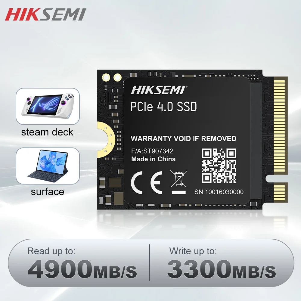 HIKSEMI 1024GB 512GB M.2 SSD 2230 NVMe PCIe Gen 4x4 SSD for Steam Deck ROG FLOWZ13 Surface ProX Laptop Free Shipping
