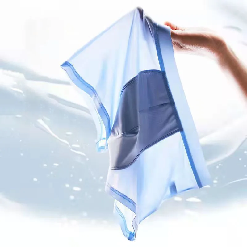 3Pcs/Lot Boxers Briefs Men Boxer Underwear 2025 Transparentes Hombre Panties Shorts Lingerie new Summer Ice Silk Underpants